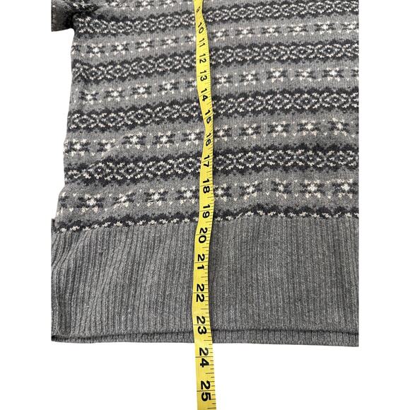 Faherty Highland Fair Isle Sweater Women's Gray Multi, size XL - Picture 6 of 7